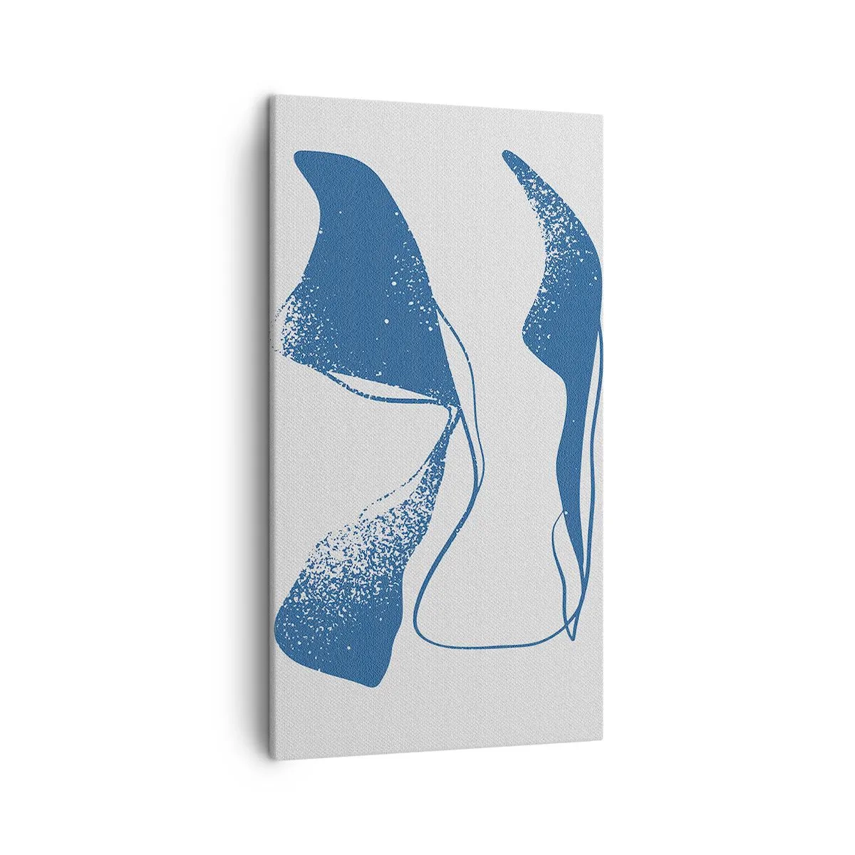 Canvastavla - Bild på duk - Bevingad abstraktion - 45x80 cm