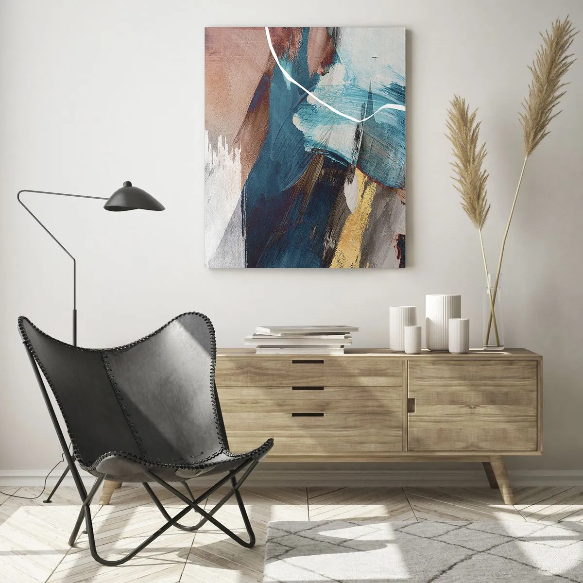 Glastavla - Bild på glas - Med styrka och energi - 50x70 cm