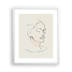 Affisch i vit ram - Säkra drag - 40x50 cm