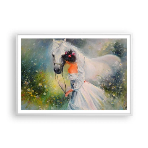 Affisch i vit ram - Ur en vacker dröm - 100x70 cm