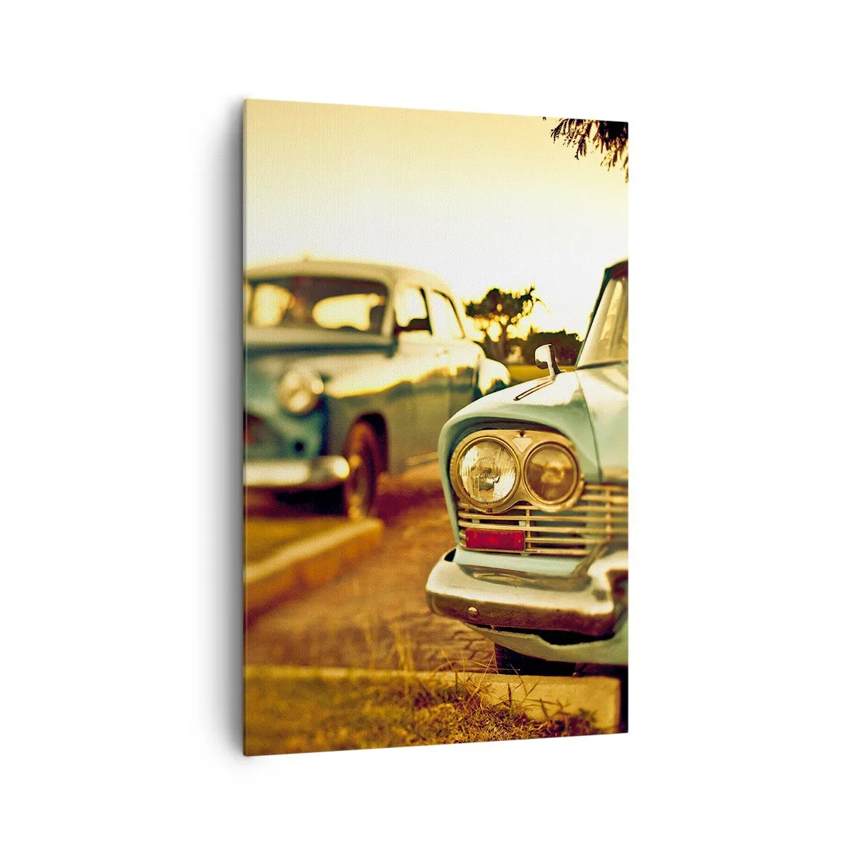 Canvastavla - Bild på duk - Vi väntar och ser - 80x120 cm