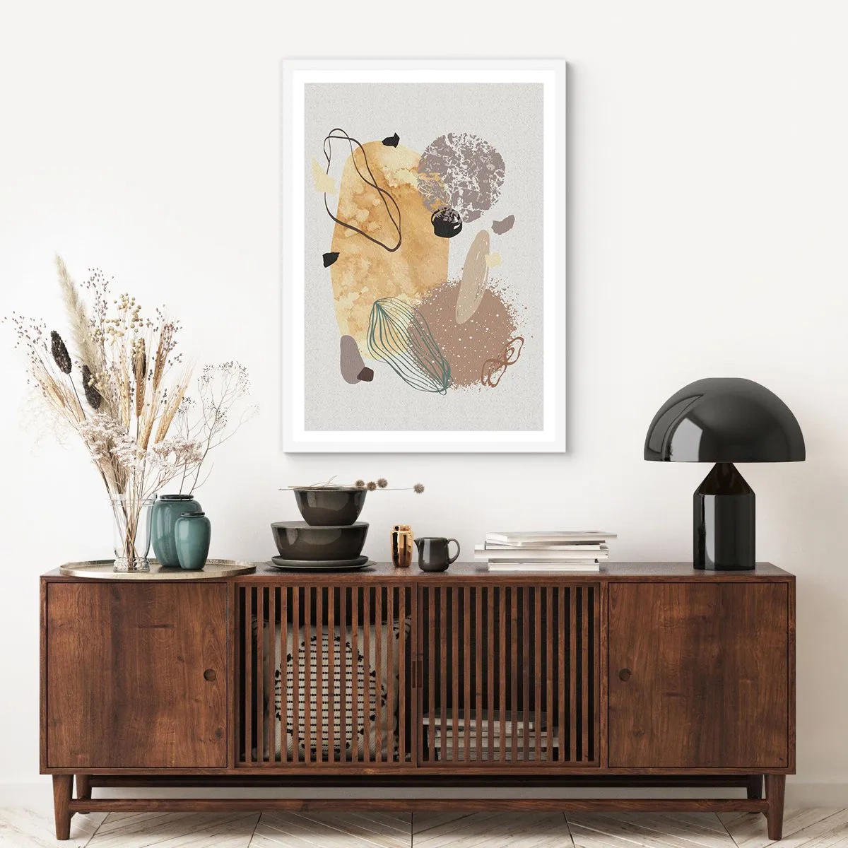 Affisch i vit ram - Olika former - 50x70 cm