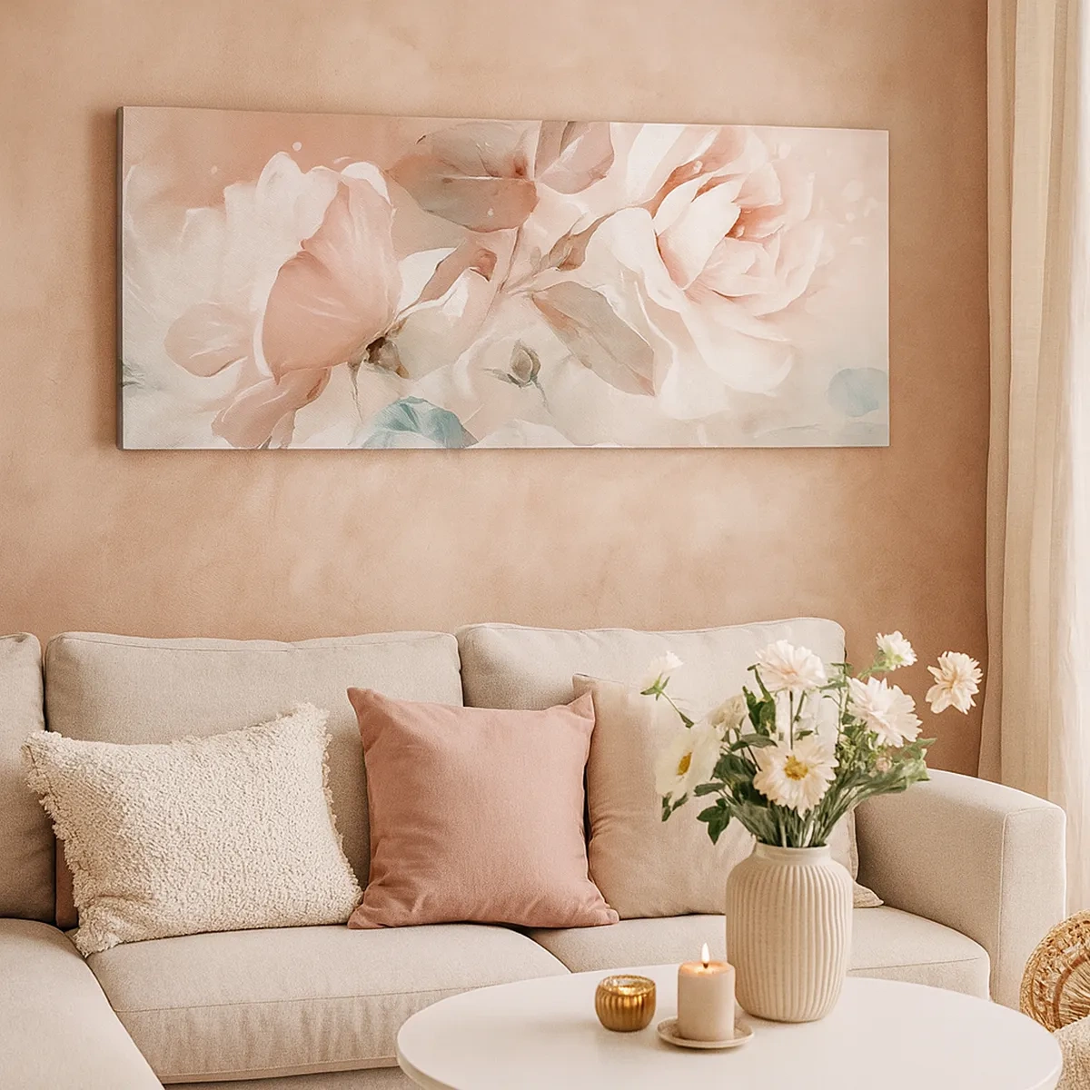 Canvastavla - Bild på duk - Romantikens anda - 30x30 cm