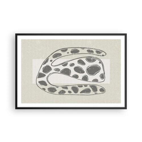 Affisch i svart ram - En bisarr varelse - 91x61 cm