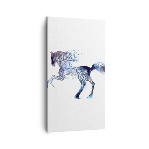 Canvastavla - Bild på duk - Som om skogen rört sig - 45x80 cm