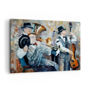 Canvastavla - Bild på duk - Hela den jazzmusiken - 100x70 cm
