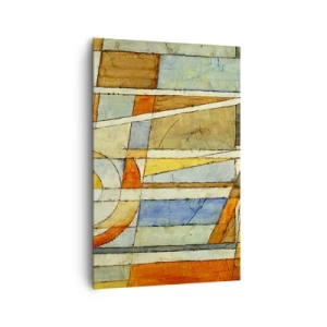 Canvastavla - Bild på duk - Kubismen på bygget - 80x120 cm