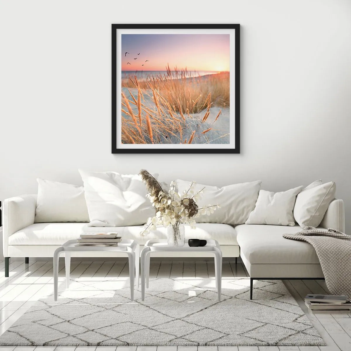 Affisch i svart ram - Östersjövaggvisa - 40x40 cm