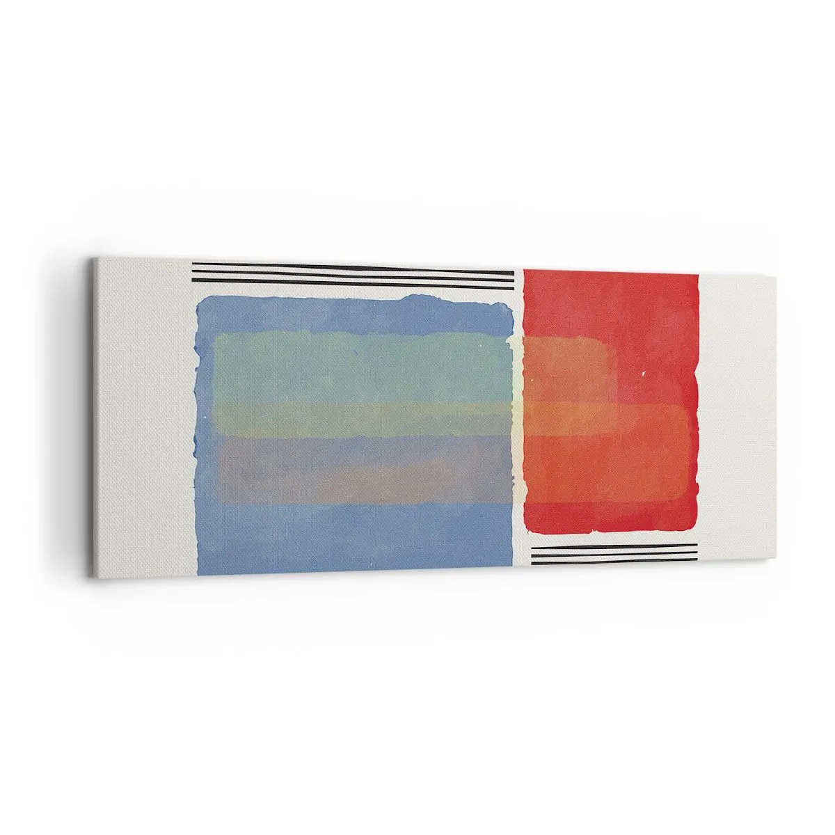 Canvastavla - Bild på duk - Geometrins anda  - 120x50 cm