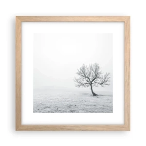 Affisch i ram av ljusek - Mot intet - 30x30 cm