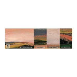 Provbit av fototapet Premium Sand - I rosa - Landskap, Bit, Se - 100x30 cm