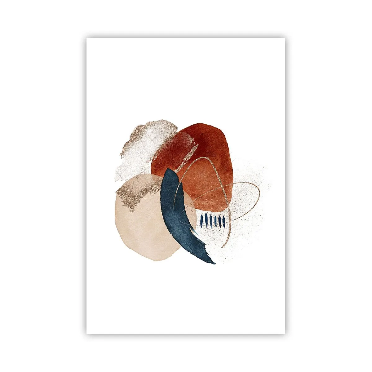 Affisch - Oval komposition - 61x91 cm