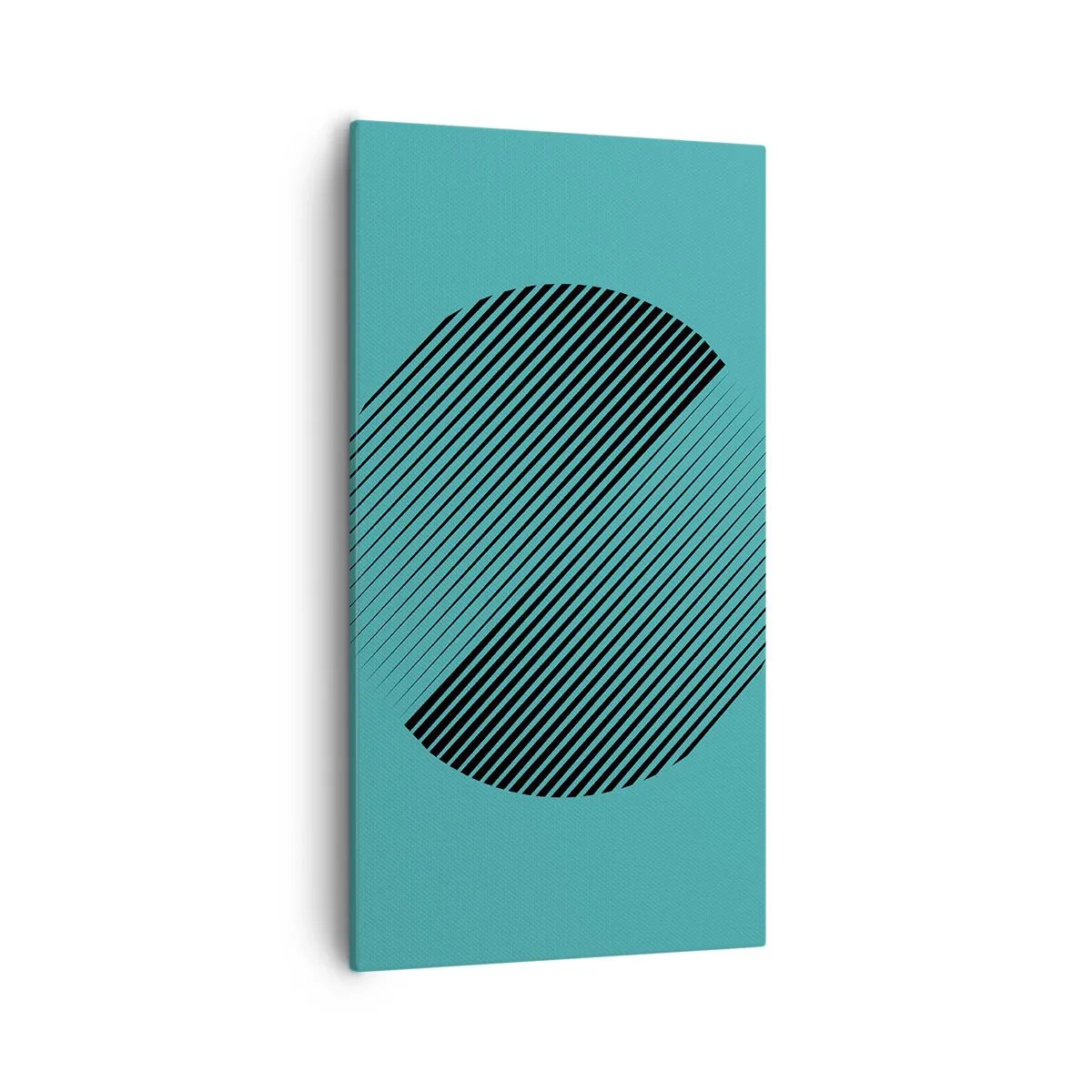 Canvastavla - Bild på duk - Cirkeln - en geometrisk variation - 55x100 cm