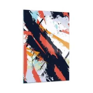 Glastavla - Bild på glas - Dynamisk komposition - 50x70 cm