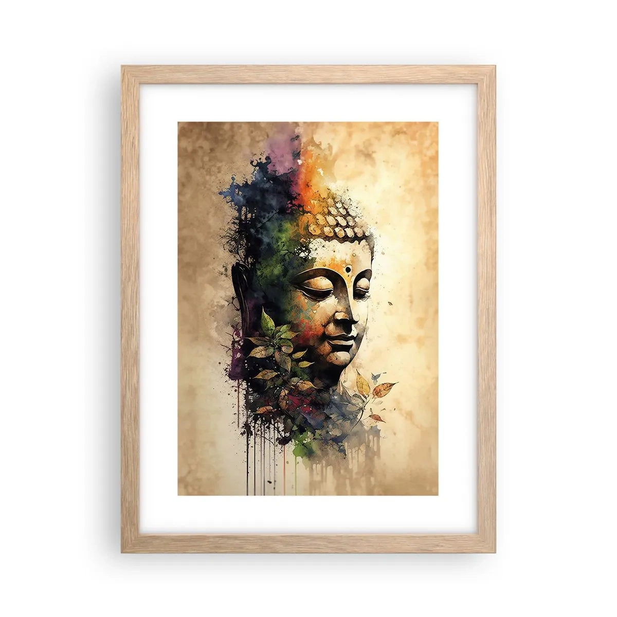 Affisch i ram av ljusek - Namaste! - 30x40 cm