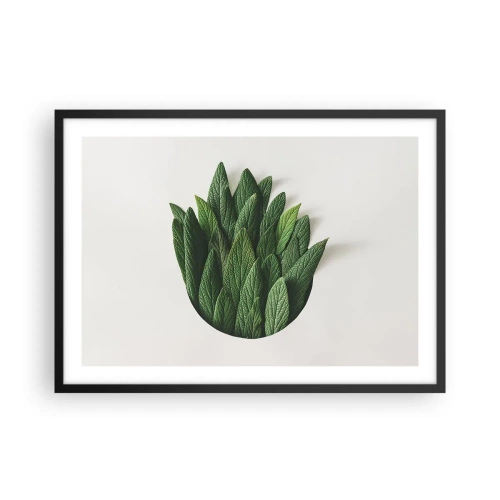 Affisch i svart ram - Ostoppbar nyfikenhet - 70x50 cm
