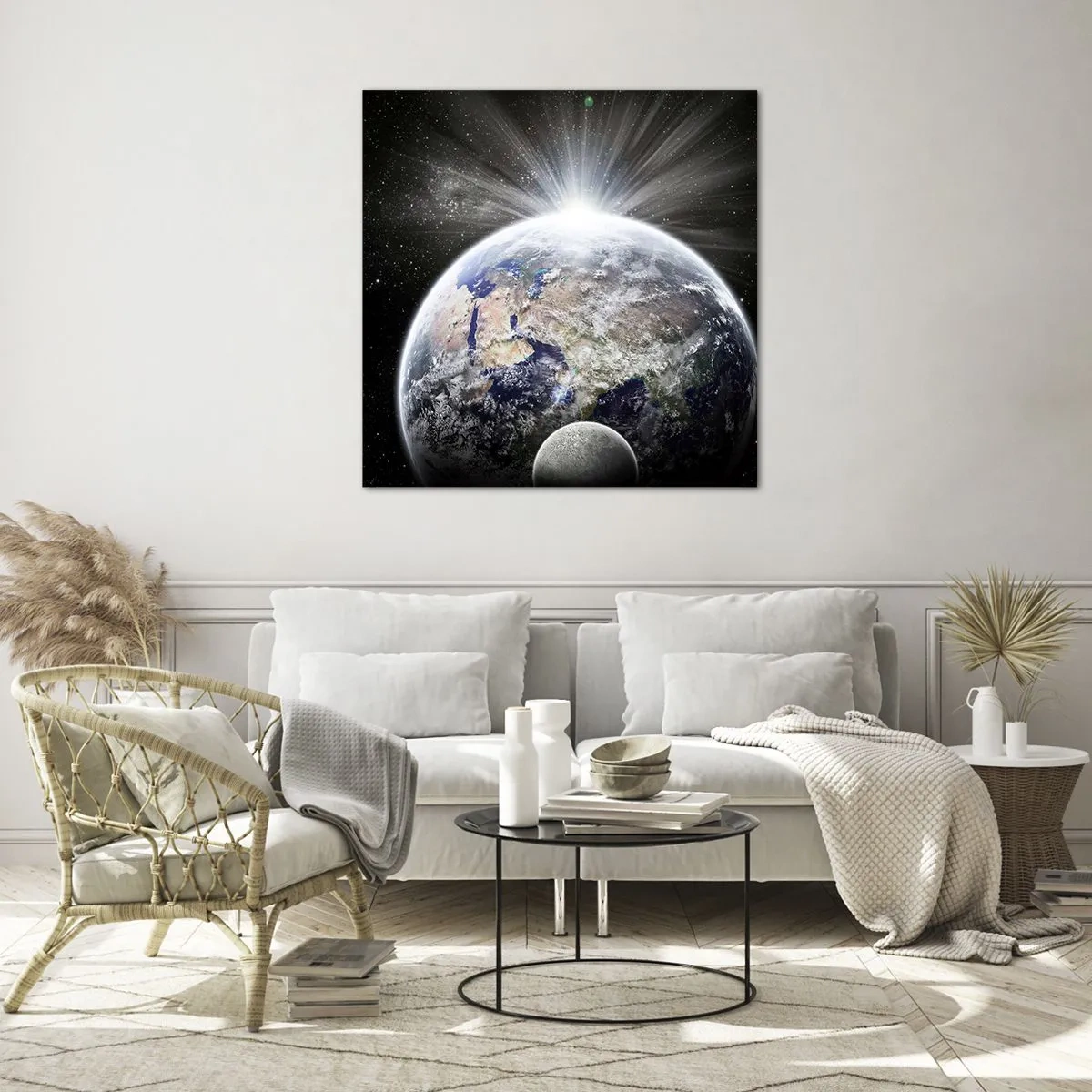 Glastavla - Bild på glas - I fullt sken - 70x70 cm