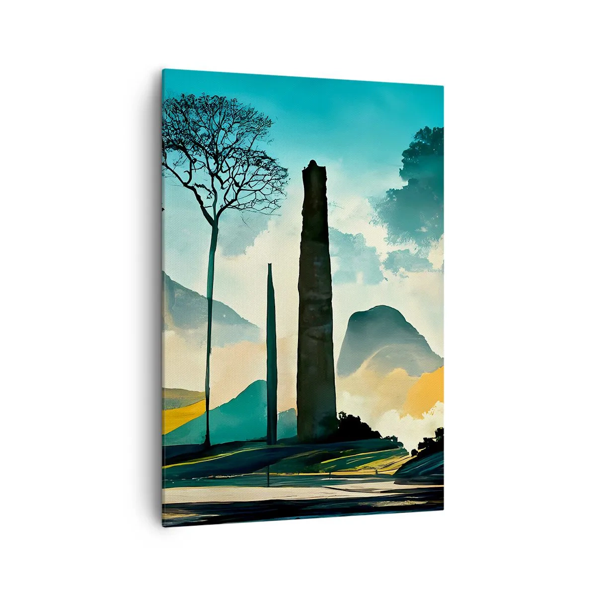 Canvastavla - Bild på duk - Fortfarande högre och högre - 70x100 cm