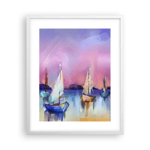 Affisch i vit ram - Riktning: öppet vatten - 40x50 cm