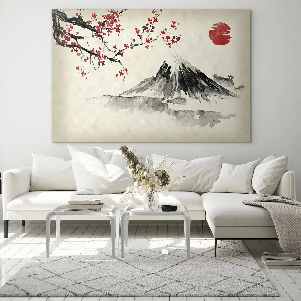 Glastavla - Bild på glas - Bli kär i Japan - 120x80 cm