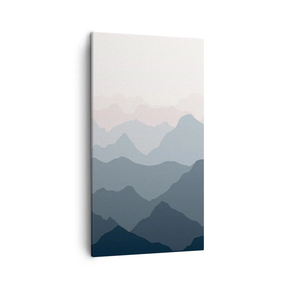 Canvastavla - Bild på duk - Fjällens vågor - 45x80 cm