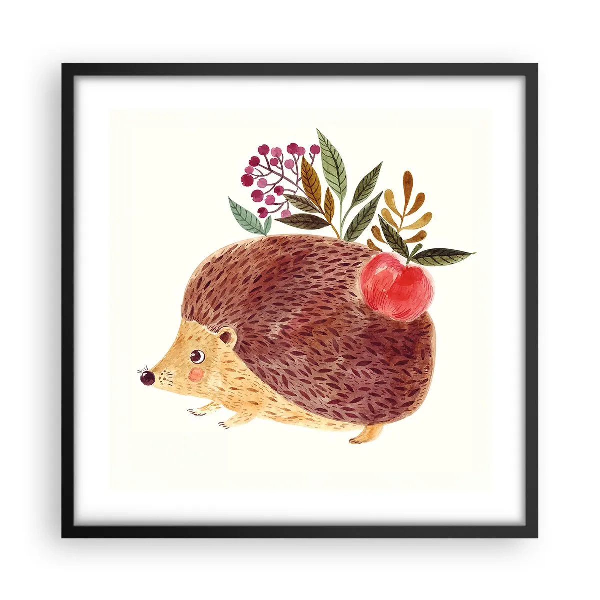 Affisch i svart ram - Och du gillar mig redan - 50x50 cm