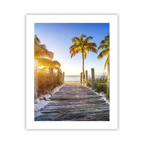 Affisch - Raka vägen till paradiset - 40x50 cm