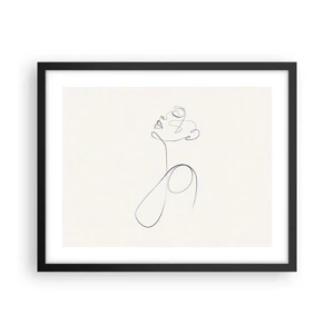 Affisch i svart ram - Förvirrad i drömmarna - 50x40 cm