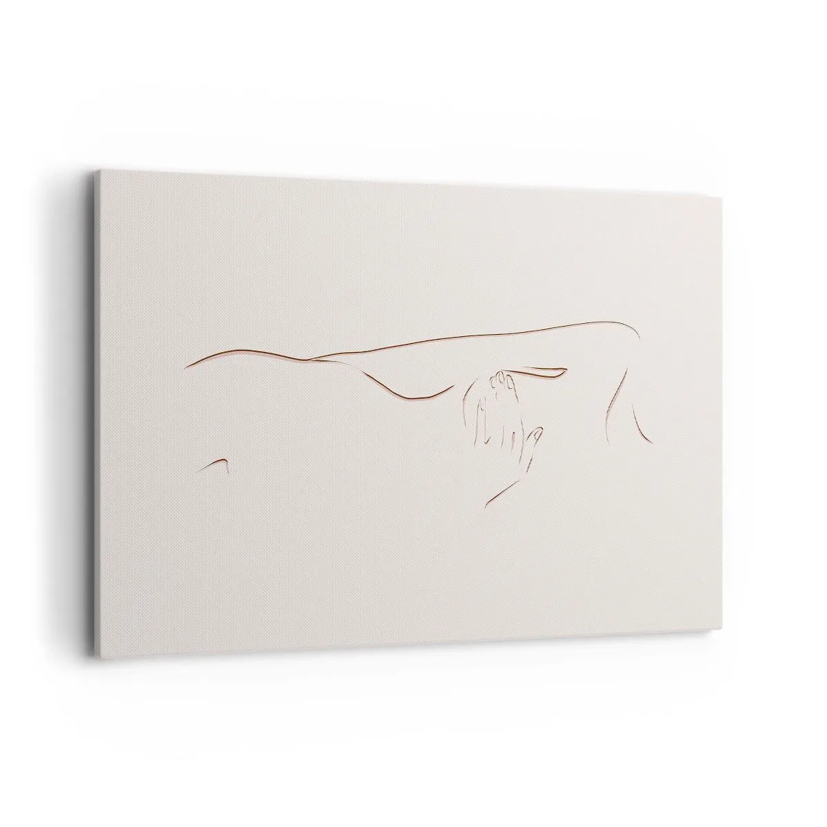 Canvastavla - Bild på duk - Begärans form - 100x70 cm