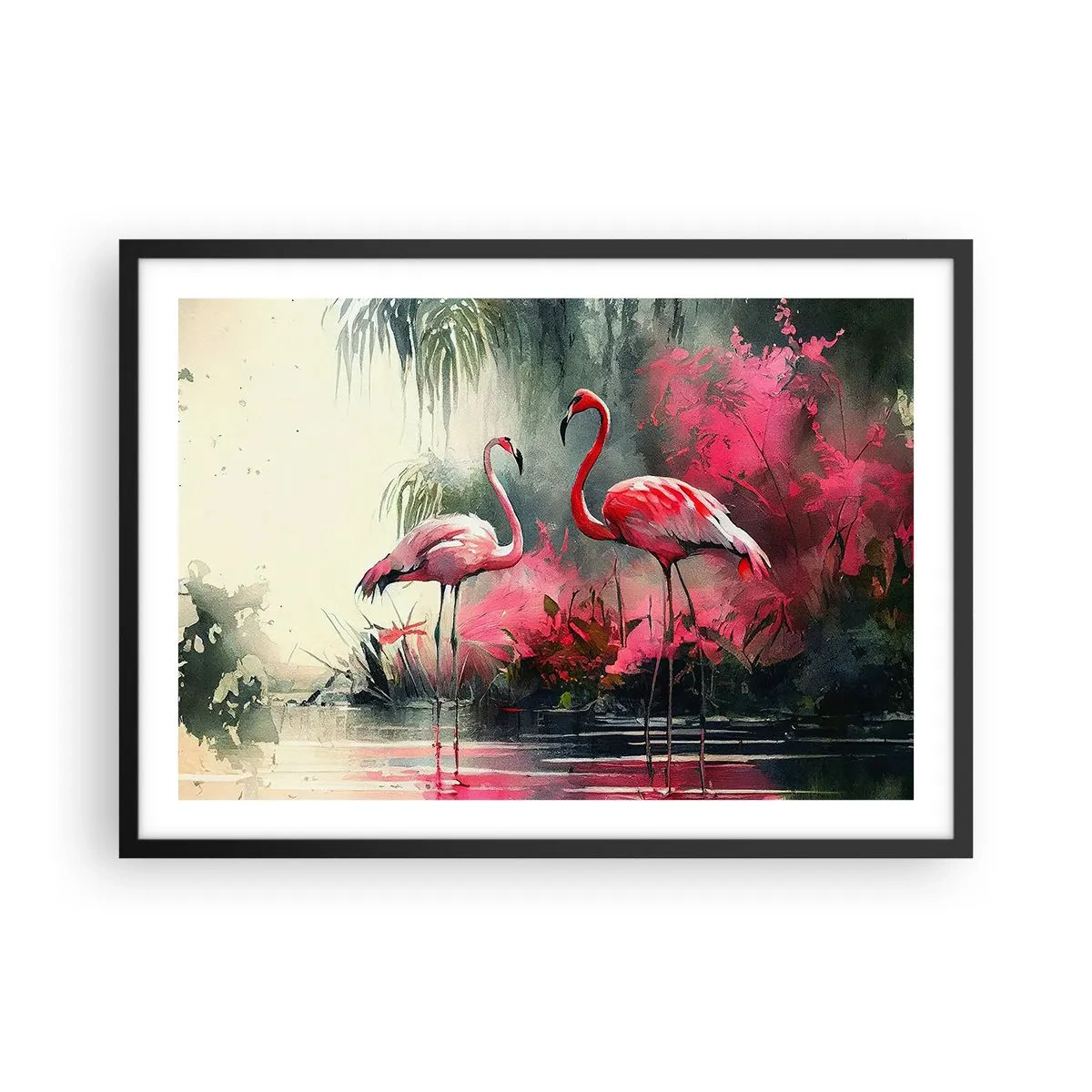 Affisch i svart ram - En lektion i naturlig charm - 70x50 cm