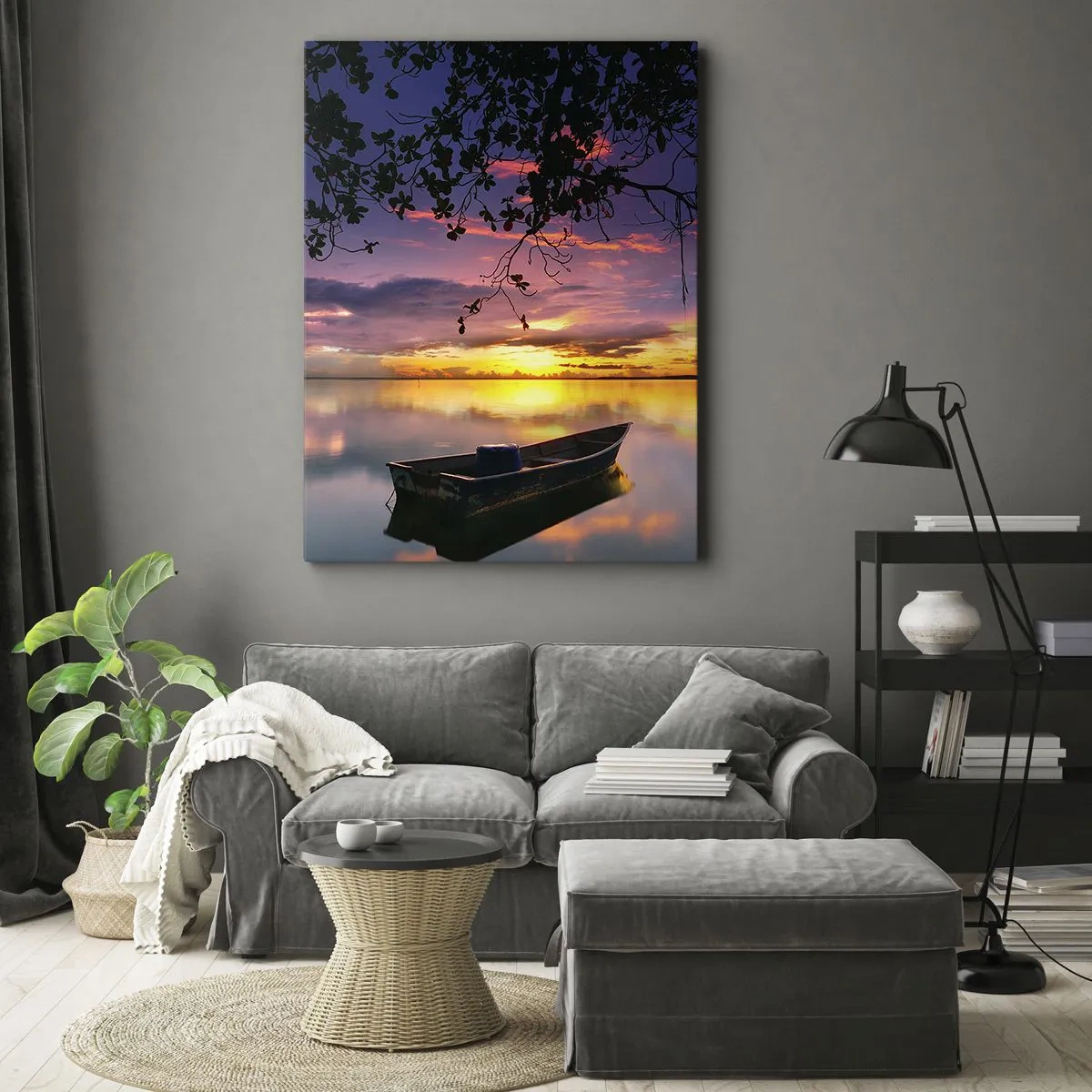 Canvastavla - Bild på duk - "Du verkar hänga i mitten av himmelvalvet…" - 50x70 cm