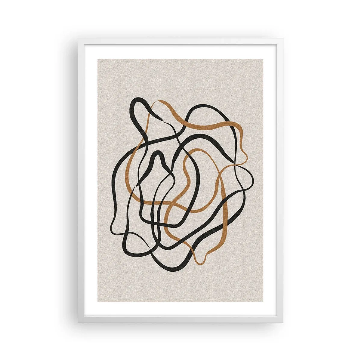 Affisch i vit ram - Allt har gått fel - 50x70 cm