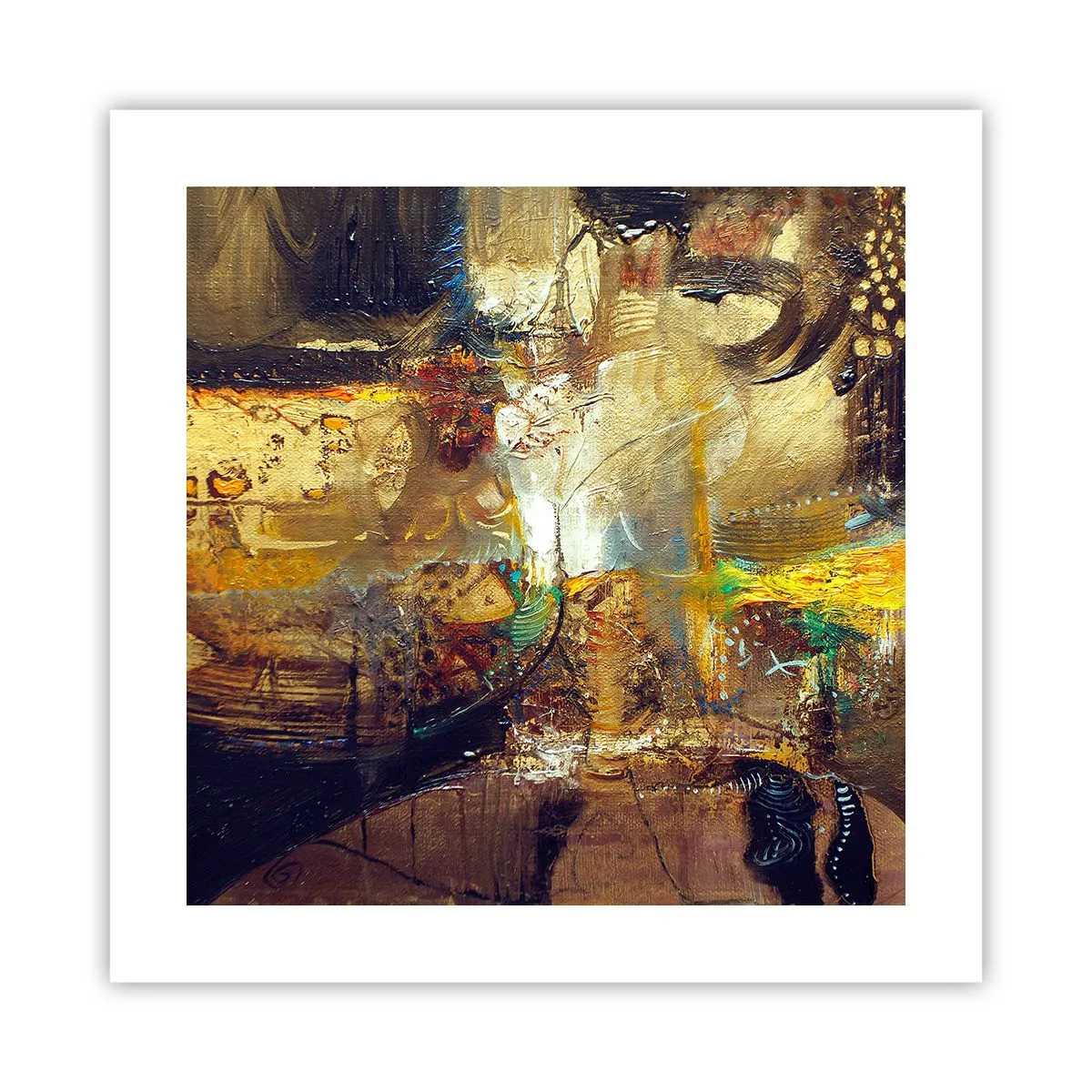 Affisch - Kallt, varmare, hett - 40x40 cm