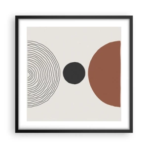 Affisch i svart ram - I fokus - 50x50 cm