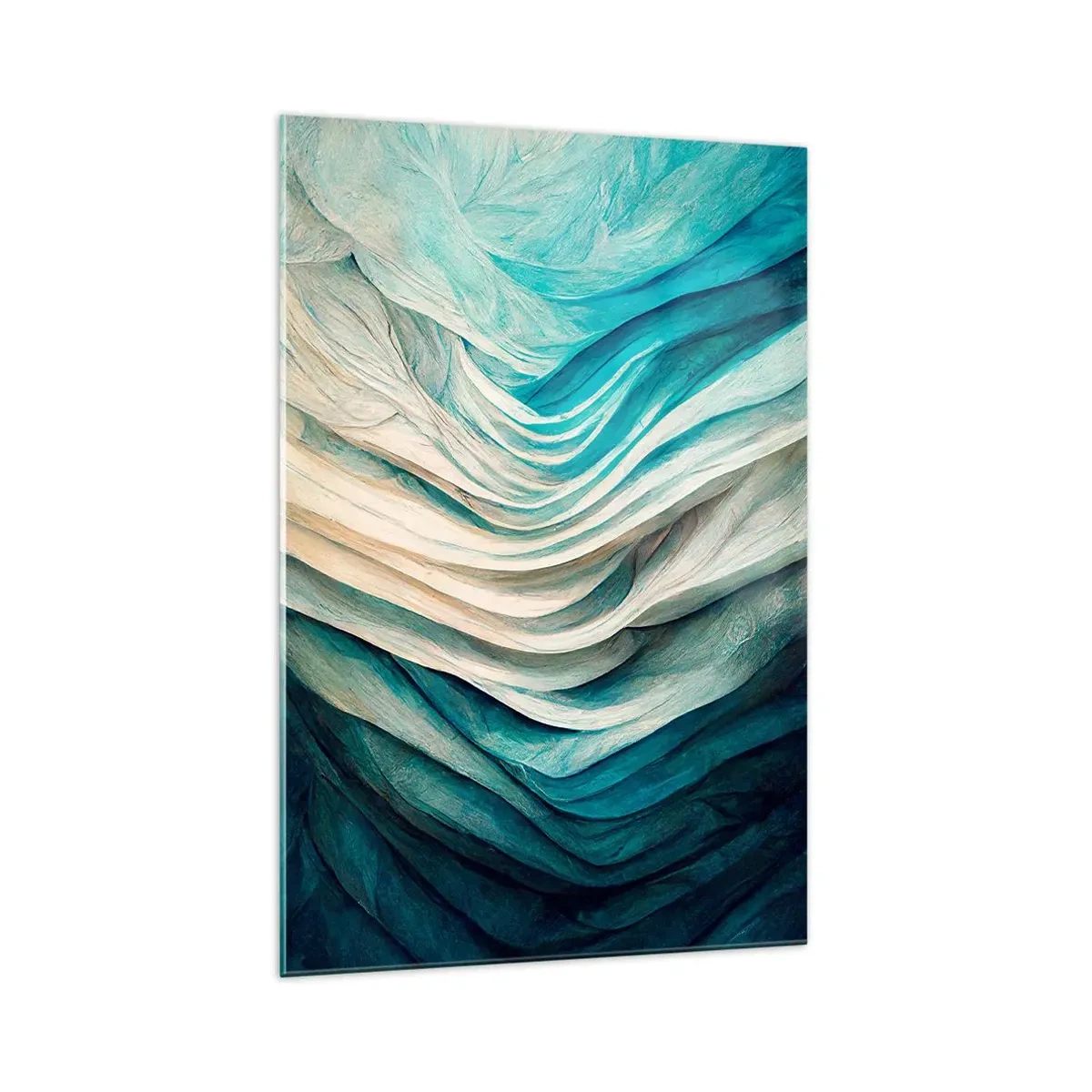 Glastavla - Bild på glas - Blå omättlighet - 70x100 cm