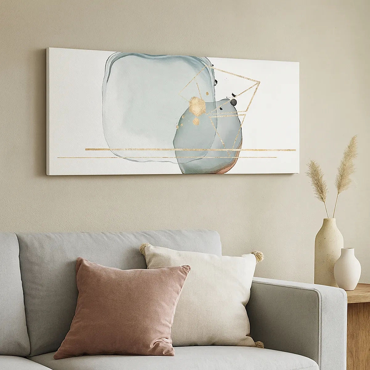 Canvastavla - Bild på duk - En studie av droppar - 30x30 cm