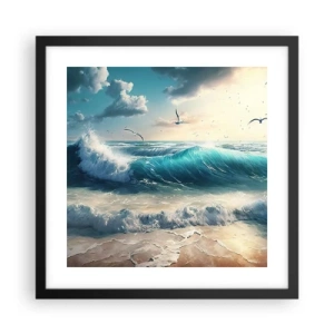 Affisch i svart ram - Ljuder endast för dig - 40x40 cm