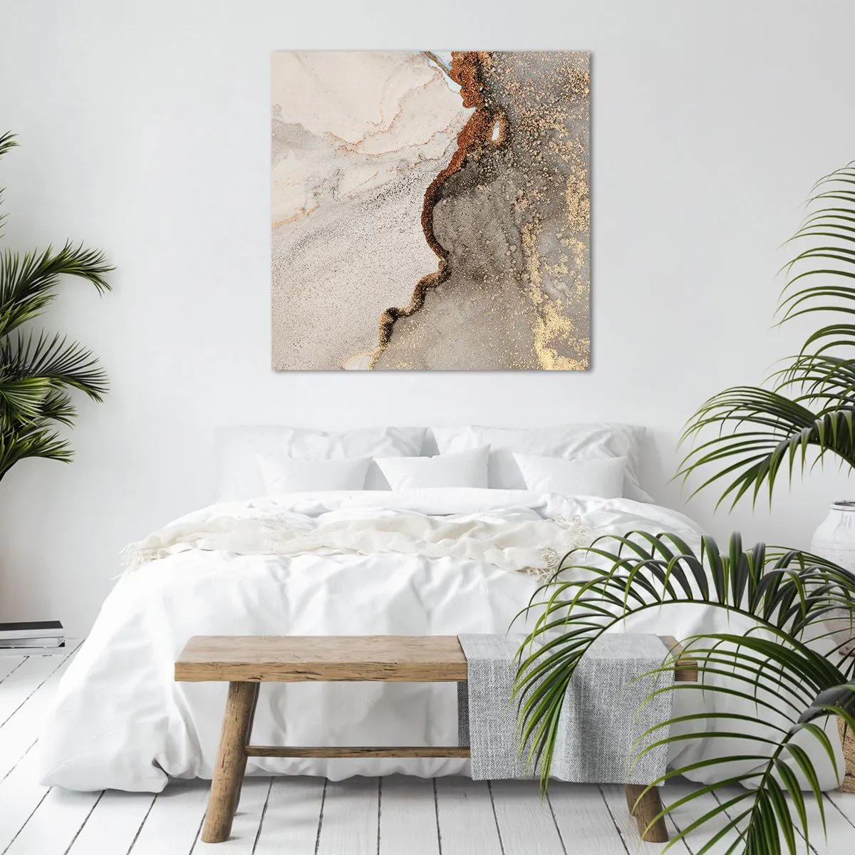 Canvastavla - Bild på duk - På färgernas gräns - 70x70 cm