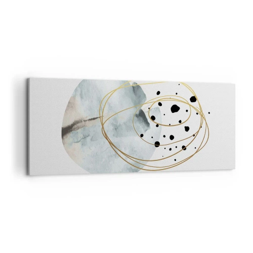 Canvastavla - Bild på duk - I rummets famn - 100x40 cm