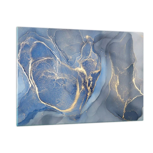 Glastavla - Bild på glas - Gulddamm - 120x80 cm