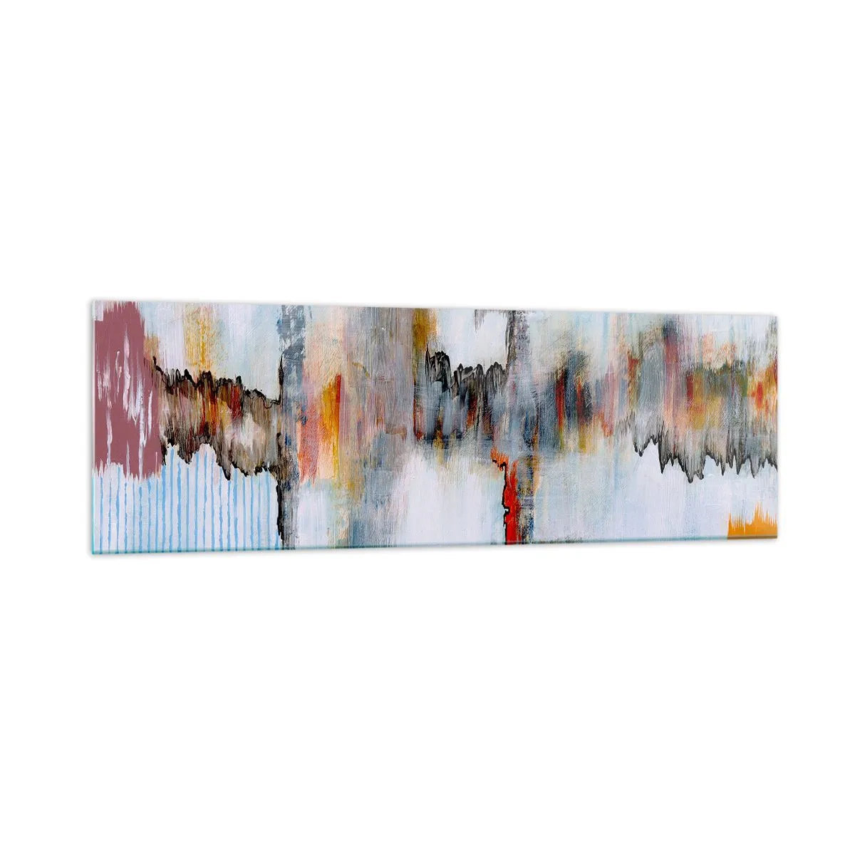 Glastavla - Bild på glas - Med pinne på vatten - 160x50 cm