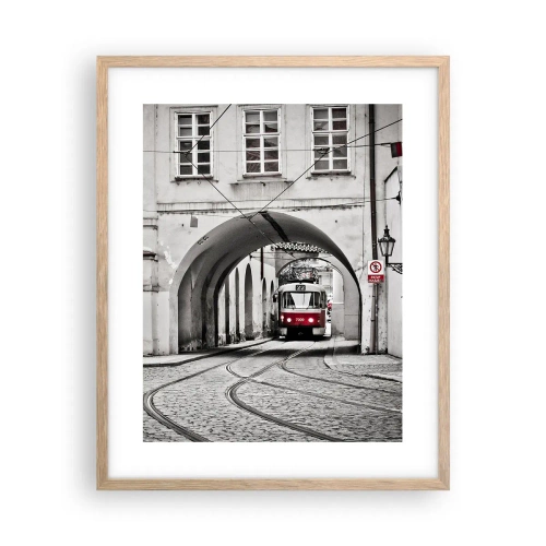 Affisch i ram av ljusek - Genom stadens labyrint - 40x50 cm