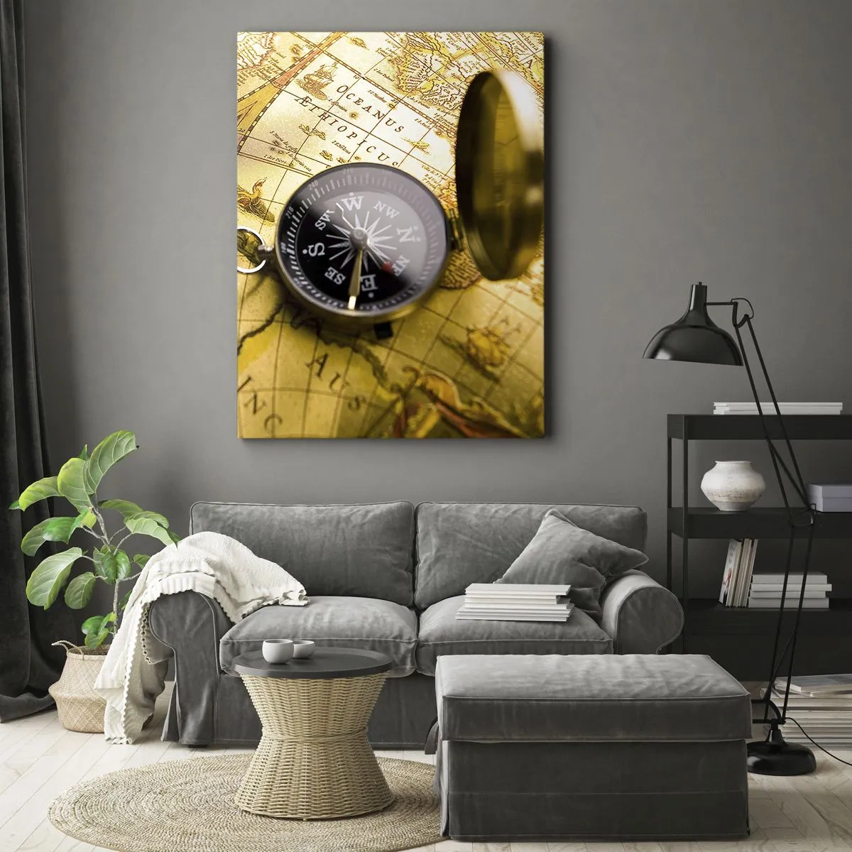 Canvastavla - Bild på duk - Kanske till världens ände? - 55x100 cm