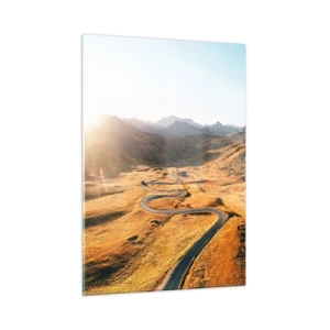 Glastavla - Bild på glas - I gulddalen - 50x70 cm