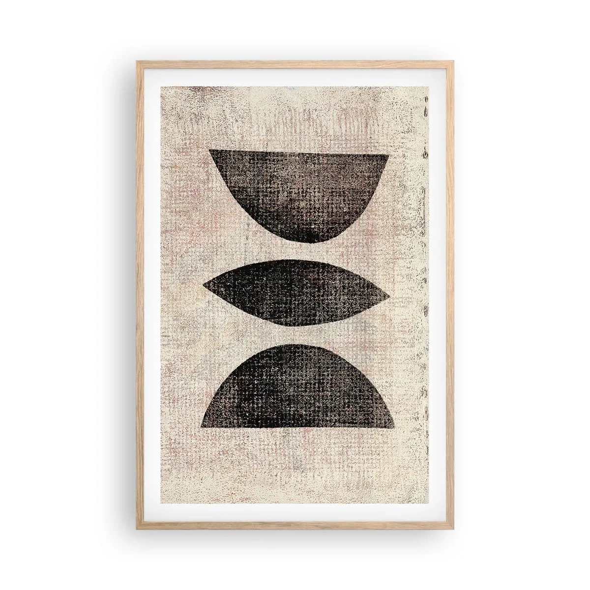 Affisch i ram av ljusek - Etnisk abstraktion - 61x91 cm