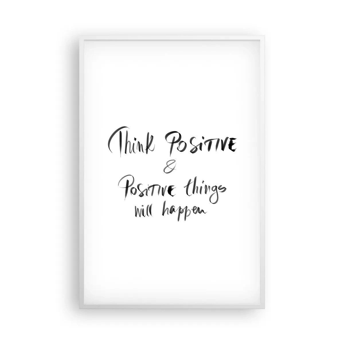 Affisch i vit ram - Hur ska man leva? - 61x91 cm