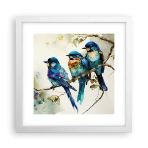 Affisch i vit ram - Sur? - 30x30 cm