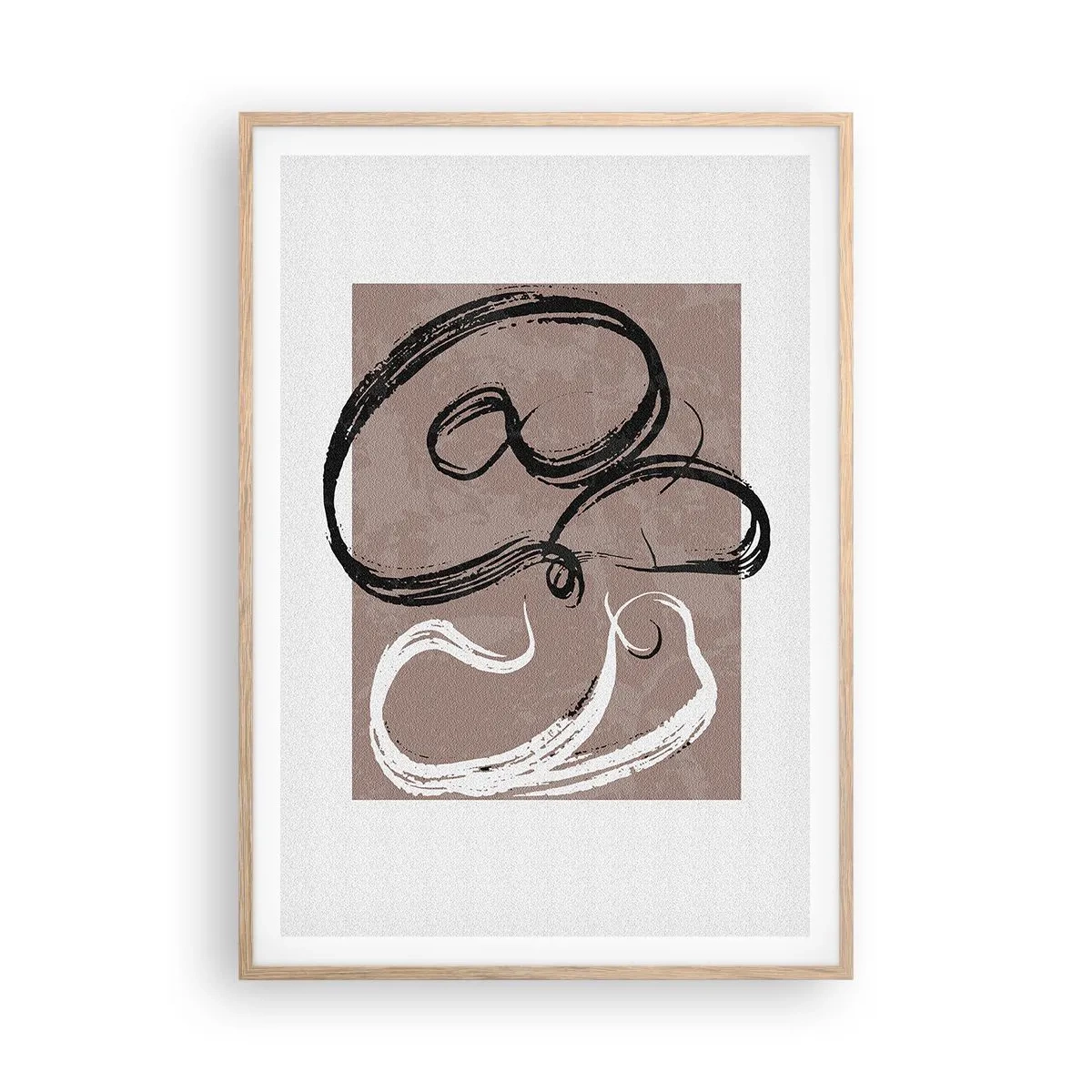 Affisch i ram av ljusek - Komposition - sökande efter fullständighet - 70x100 cm