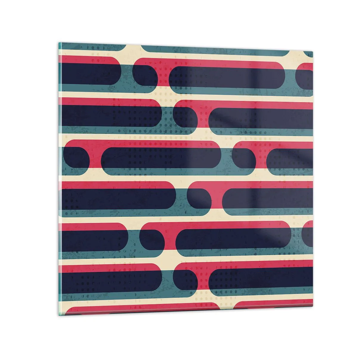 Glastavla - Bild på glas - In och framåt - 60x60 cm