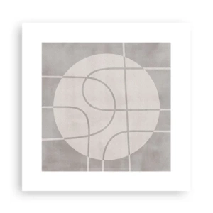 Affisch - Cirkulärt och rakt fram - 30x30 cm